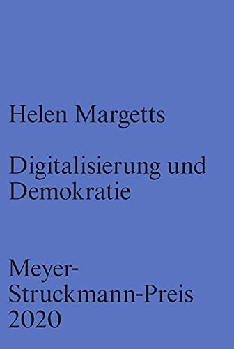 9783862069255: Digitalisierung und Demokratie: Meyer-Struckmann-Preis 2020: Prof. Dr. Helen Margetts OBE FBA