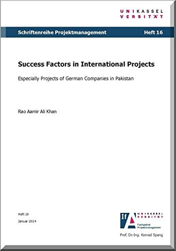Beispielbild fr Success Factors in International Projects : Especially Projects of German Companies in Pakistan zum Verkauf von Buchpark