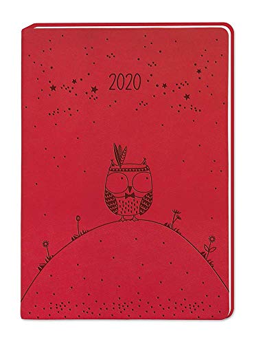 Beispielbild fr Terminplaner Lederlook A6 "Rot" 2020 zum Verkauf von medimops