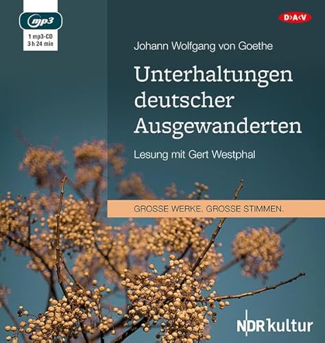 Beispielbild fr Unterhaltungen deutscher Ausgewanderten: Lesung mit Gert Westphal (1 mp3-CD) zum Verkauf von medimops