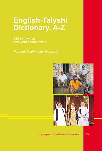9783862882243: English-Talyshi Dictionary. A-Z