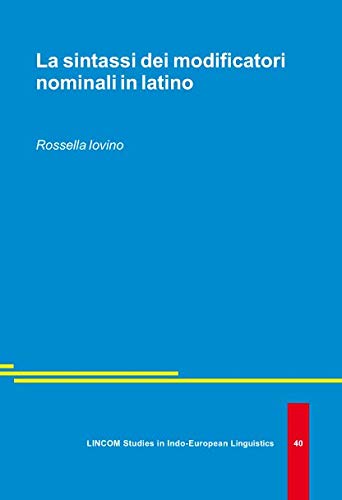 Imagen de archivo de La sintassi dei modificatori nominali in Latino a la venta por A Book By Its Cover
