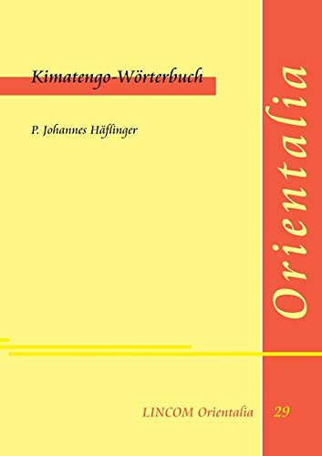 Kimatengo-Wörterbuch - Johannes Häflinger, P.