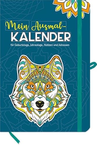 Beispielbild fr Mein Ausmal-Kalender: Taschenkalender fr Geburtstage, Jahrestage, Notizen und Adressen zum Verkauf von medimops