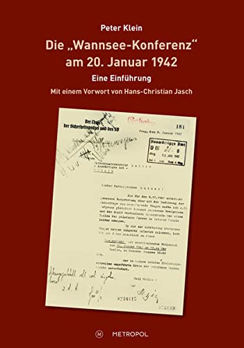 9783863313272: Klein, P: "Wannsee-Konferenz" am 20. Januar 1942