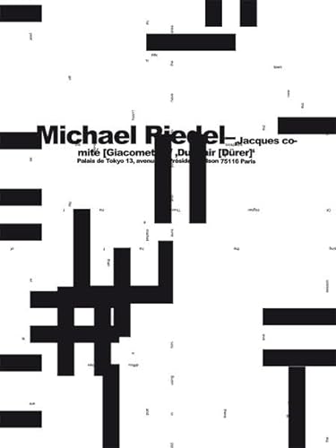 9783863357009: Michael Riedel. Jacques Comit [Giacometti]" / "DualAir [Drer]": Palais de Tokyo, Paris