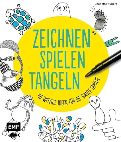 9783863555825: Zeichnen, spielen, tangeln: 46 witzige Ideen fr die ganze Familie