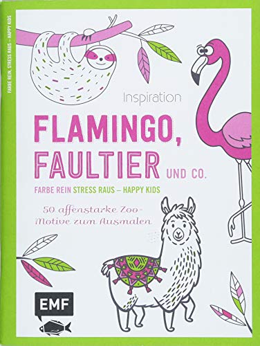 Beispielbild fr Inspiration Flamingo, Faultier und Co.: 50 affenstarke Zoo-Motive zum Ausmalen zum Verkauf von medimops