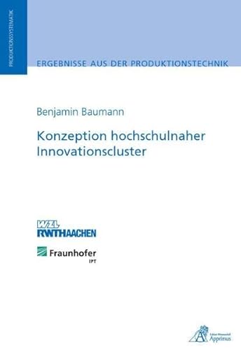 Beispielbild fr Konzeption hochschulnaher Innovationscluster zum Verkauf von medimops