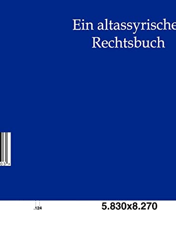 Stock image for Ein altassyrisches Rechtsbuch for sale by Chiron Media