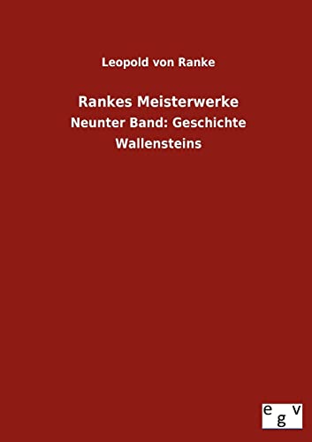 9783863829834: Rankes Meisterwerke: Neunter Band: Geschichte Wallensteins