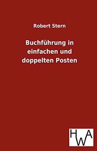 Buchführung in einfachen und doppelten Posten - Robert Stern