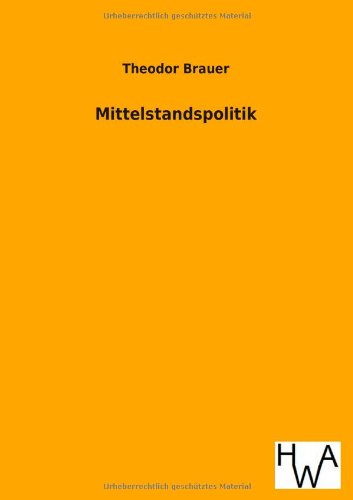Stock image for Mittelstandspolitik for sale by Chiron Media
