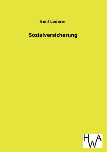 Stock image for Sozialversicherung for sale by Ria Christie Collections