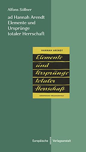Stock image for ad Hannah Arendt. Elemente und Ursprnge totaler Herrschaft -Language: german for sale by GreatBookPrices