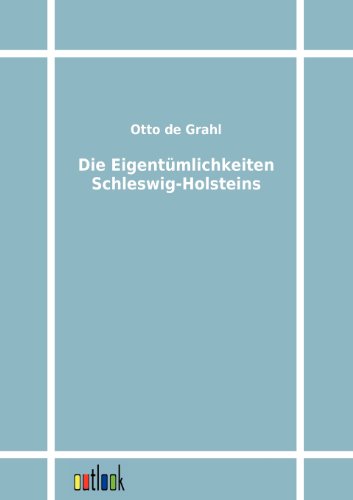 9783864032226: Die Eigentmlichkeiten Schleswig-Holsteins