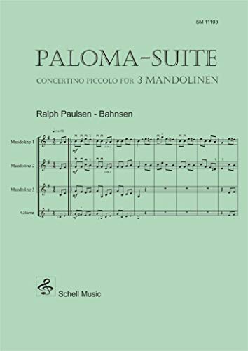 Stock image for Paloma - Suite : Concertino fr 3 Mandolinen (+ Gitarre ad lib.) for sale by Buchpark