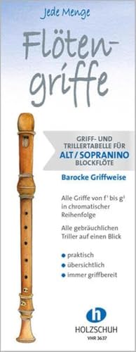 Beispielbild fr Jede Menge Fltengriffe - Alt/Sopranino (Barocke Griffweise) zum Verkauf von Blackwell's