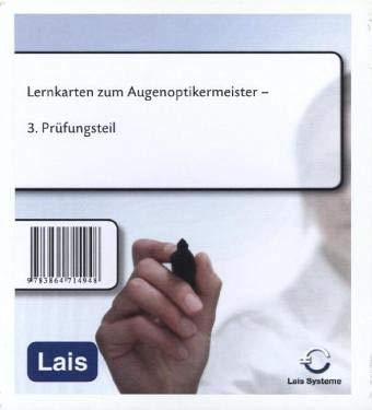 9783864714948: Lernkarten zum Augenoptikermeister: 3. Prfungsteil