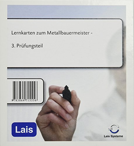 Beispielbild fr Lernkarten zum Metallbauermeister: 3. Prfungsteil zum Verkauf von Buchmarie