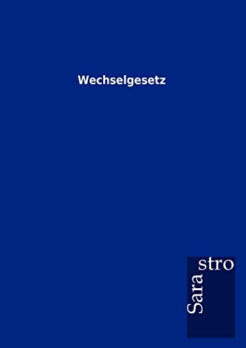 Stock image for Wechselgesetz (German Edition) for sale by Lucky's Textbooks