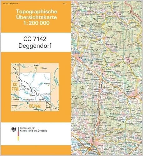 9783864820328: Topographische bersichtskarte CC7142 Deggendorf