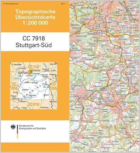 9783864820342: Stuttgart-Sd: Topographische Karte 1 : 200 000 CC7918