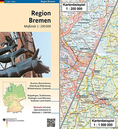 9783864820670: Region Bremen: Karte 1:200 000 mit bersichtskarte 1:1 000 000