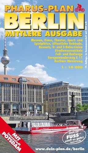 Beispielbild fr Pharus-Plan Stadtplan Berlin - Mittlere Ausgabe: Mit Innenstadt Potsdam, 1:16000 zum Verkauf von medimops