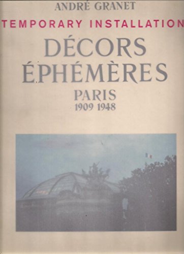 9783865212429: Decors Ephemeres: Paris 1909-1948