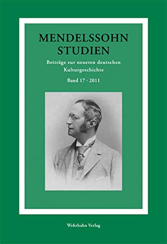 Beispielbild fr Mendelssohn Studien. Beitrge zur neueren deutschen Kulturgeschichte. zum Verkauf von Antiquariat Dr. Rainer Minx, Bcherstadt