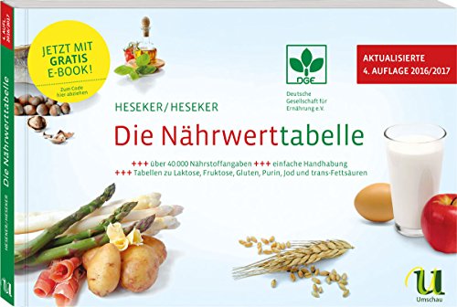 9783865281609: Die Nhrwerttabelle 2016/2017