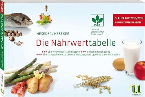 Stock image for Die Nhrwerttabelle 2018/2019, 5. Auflage for sale by medimops
