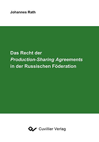 Beispielbild fr Das Recht der Production-Sharing Agreements in der Russischen Fderation zum Verkauf von medimops
