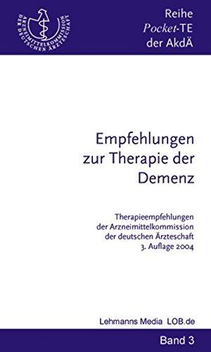 Imagen de archivo de Empfehlungen zur Therapie der Demenz (Therapieempfehlungen der Akd - Reihe) a la venta por medimops