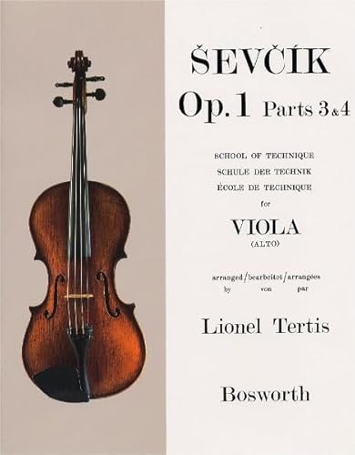 Beispielbild fr Otakar Sevcik: Viola Sudies. Op. 1 Part 3 & 4. Schule der Technik fr Viola zum Verkauf von text + tne