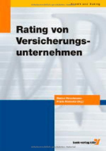 Stock image for Rating von Versicherungsunternehmen for sale by Antiquariat BuchX