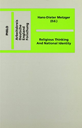 9783865722096: Religious Thinking And National Identity - Religises Denken und nationale Identitt