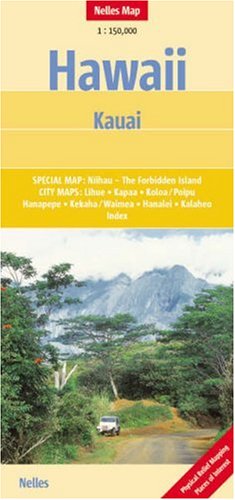 Stock image for Kauai Map by Nelles (Nelles Maps) (English and German Edition) for sale by Wonder Book