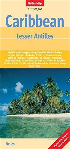 9783865742094: Caribbean: Lesser Antilles 1 : 2 500 000: Special Maps of All Larger Islands: NEL.020