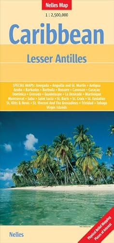 Caribbean Lesser Antilles map (English, French, Italian and German Edition) (9783865742094) by Nelles