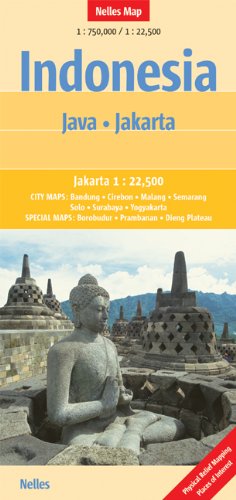 Indonesia: Java, Jakarta Nelles Map (English, Spanish, French, Italian and German Edition) (9783865742377) by Nelles Verlag