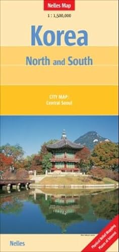 Korea, North and South Nelles map (9783865742445) by Nelles Verlag