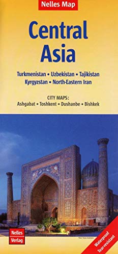 Central Asia: Zentralasien, Asie centrale, Asia Central; 1:1.750.000 (Nelles Map / Strassenkarte)...