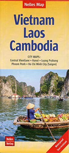 Stock image for Veitnam Laos Cambodia MAP (2016) (English, French and German Edition) for sale by Ergodebooks