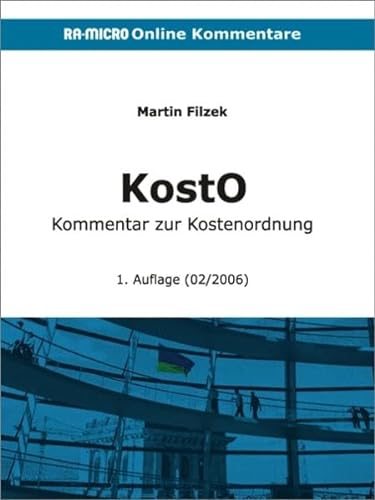 Stock image for RA-MICRO Kommentar zur Kostenordnung (KostO) for sale by medimops