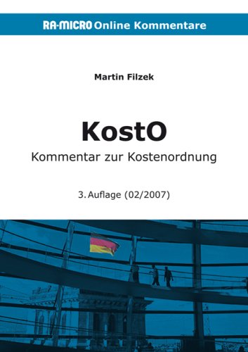 Imagen de archivo de KostO. Online-Kommentar zur Kostenordnung a la venta por medimops
