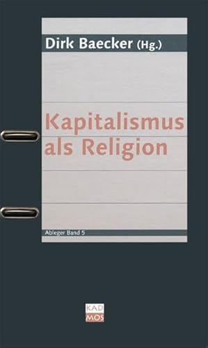 Stock image for Kapitalismus Als Religion for sale by Revaluation Books