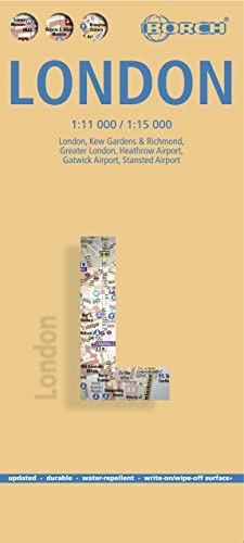 Beispielbild fr Laminated London Map by Borch (English Edition) zum Verkauf von Your Online Bookstore