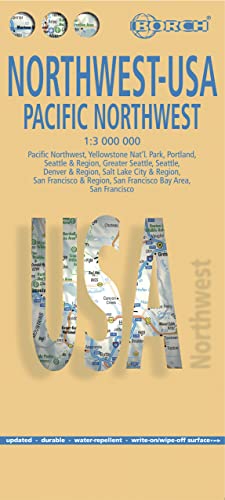 Beispielbild fr Laminated Pacific Northwest Map by Borch (English Edition) zum Verkauf von Wonder Book